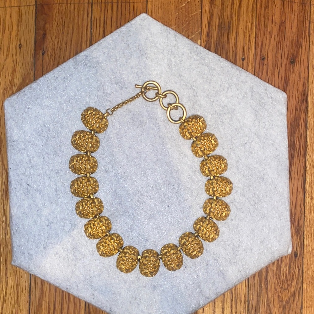 Chic Gold Textured Necklace